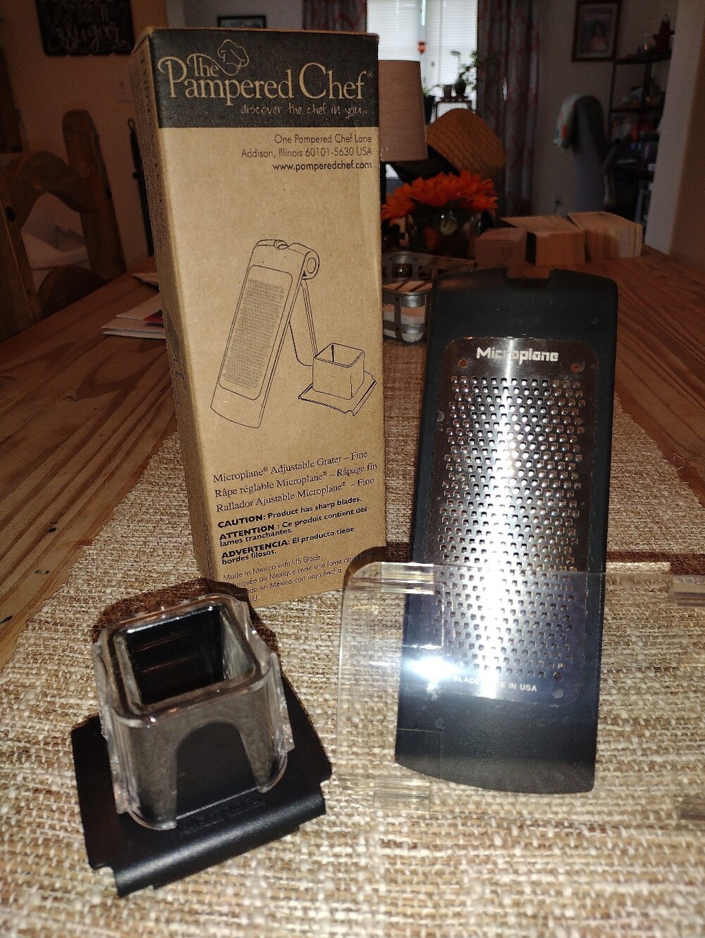 Pampered Chef Microplate Adjustable Grater - Fine